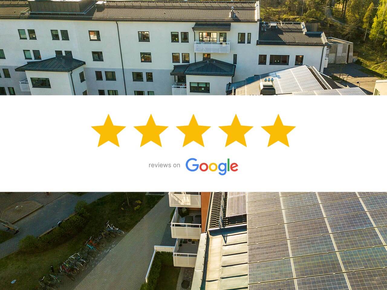 we're 5 stars at Google reviews